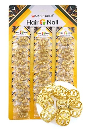 CX7200 Gold Hair & Nail Ring Bead – Saskatoon House of Braids