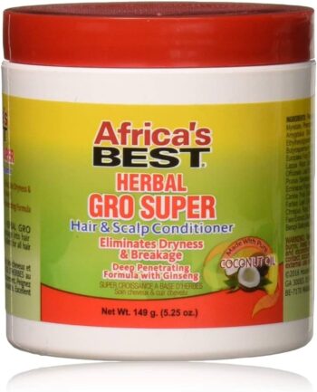 Africa's best herbal gro super hair and scalp conditioner net.wt 149g/5.25oz