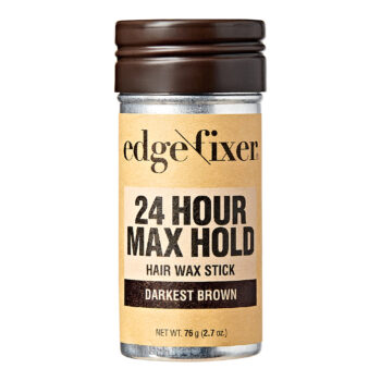 Red by Kiss Edge Fixer 24hour max Hold Hair Wax Stick (2.7oz) Darkest-Brown