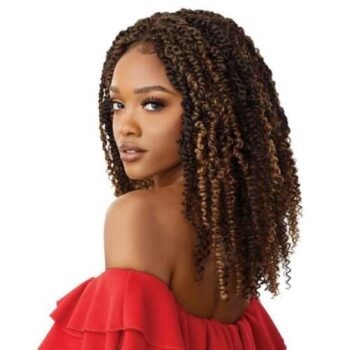 Outre X-Pression Twisted Up 4x4 Lace Front Braid Wig Kinky Boho Passion Waterwave 18" (DrafrU)