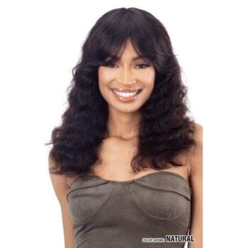 Girlfriend 100% Loose Deep Curtain Bang Natural