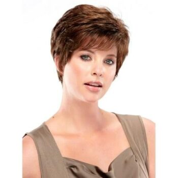 Bree Jon Renau Wig Stylesome Wigs. Traditional Synthetic Hair. Short Pixie Style Open Weft Cap Available in Average and Petite Size