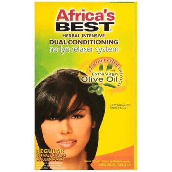 Africa S Best Herbal Intensive Dual Conditioning No-Lye Hair Relaxer System