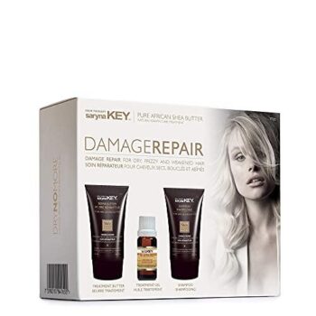 Damage Repair Treatment Kit – Shea Butter Mask, Shea Shampoo, Shea Oil - For Dry, Frizzy & Weakened Hair with Pure African Shea Butter