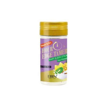 Ebin New York 24 Hour Edge Tamer Hair Sleek Stick, Extreme Firm Hold, 2.7 oz, Kiwi Pineapple – Sleek & Go