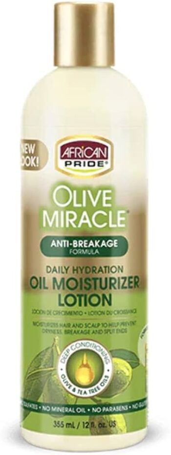 African Pride Olive Miracle oil Moisturizer Lotion-Max 12oz